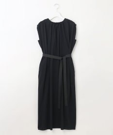 自由区 L 【洗える】ライトギャザーフレンチスリーブ ワンピース