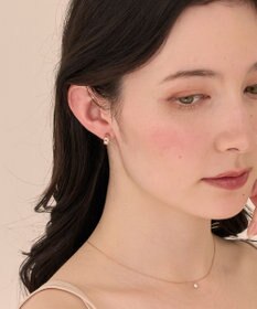 Phoebe 〈金属アレルギー対応〉ストレートラインセラミックポストピアス 定番/シンプル/フープピアス