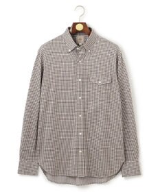 J.PRESS MEN 【KING SIZE】ギンガムチェック コットンネルジャージシャツ