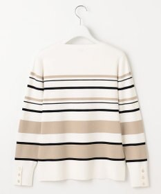 J.PRESS LADIES 【洗える】Rayon Stretch Border ニット