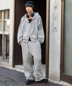 WEGO 【ユニセックス着用ITEM/MLサイズ展開】スウィッチングZIPパーカー