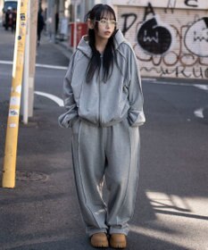 WEGO 【ユニセックス着用ITEM/MLサイズ展開】スウィッチングZIPパーカー