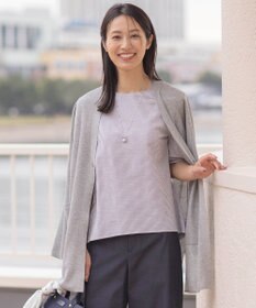 J.PRESS LADIES L 【洗える】Vis/Peスパーク ミディ丈 カーディガン