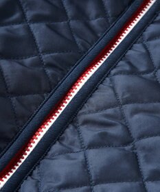 MIKI HOUSE HOT BISCUITS 【80-120cm】 抗菌・抗ウィルス ノーカラー キルティング 中綿ジャンパー