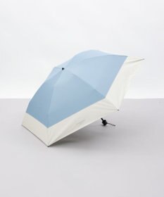 AURORA 【MACKINTOSH LONDON（マッキントッシュ ロンドン）】天然風バイカラー切継ぎ晴雨兼用パラソル（折りたたみ傘）