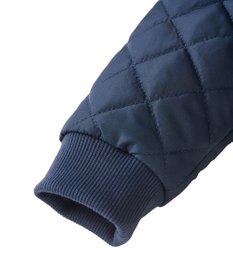 MIKI HOUSE HOT BISCUITS 【80-120cm】 抗菌・抗ウィルス ノーカラー キルティング 中綿ジャンパー