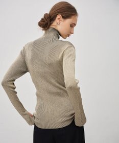 uncrave ラメニット タートルトップス