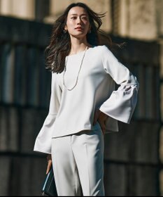 ICB L 【洗える】ミリオーネダンボールニット スティックパンツ