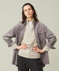 J.PRESS YORK STREET 【WOMEN】コーデュロイ ロングブラウス