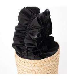 UNBILLION cachecache フリルハンドルラフィアバケツバッグ