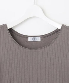 J.PRESS LADIES コットンリブ ノースリーブ カットソー