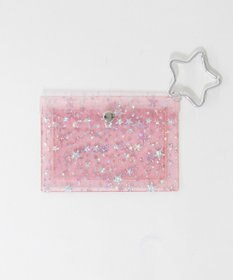 WEGO ラメスタークリアカードポーチ