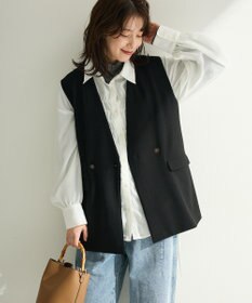 Green Parks Ｏ．洗えてストレッチ　Ｗボタンベスト