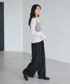 CRAFT STANDARD BOUTIQUE 2点セット/ベスト＋ハーフボタンリブニットトップ