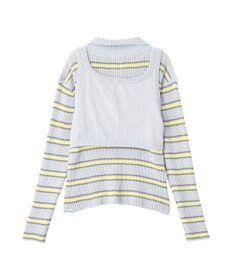 CRAFT STANDARD BOUTIQUE 2点セット/ベスト＋ハーフボタンリブニットトップ
