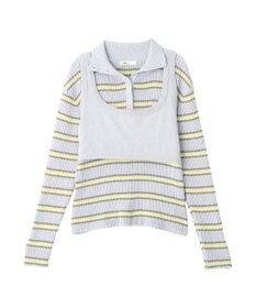 CRAFT STANDARD BOUTIQUE 2点セット/ベスト＋ハーフボタンリブニットトップ