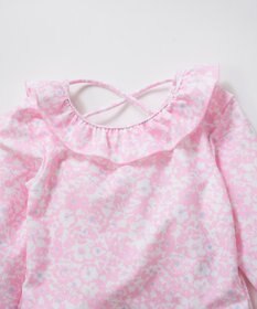 OP／FILA 【marie claire ENFANTS】フリル襟付き長袖ラッシュガード型水着