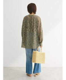 Green Parks ・ＥＬＥＮＣＡＲＥ　ＤＵＥ　レースバンドカラーブラウス