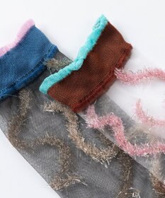 TRICOTE シースルーラインラメソックス