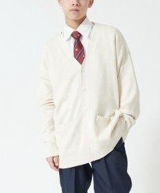 WEGO 【SCHOOL ITEM】メンズスクールニットカーディガン