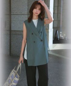 23区 L 【WEB限定/洗える】2WAYストレッチツイル ワイドパンツ