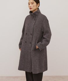 AMERICAN HOLIC ヘリンボーンスタンドカラーコート