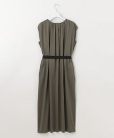 自由区 L 【洗える】ライトギャザーフレンチスリーブ ワンピース