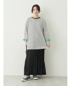 earth music&ecology トリカラーボーダーロンＴＥＥ