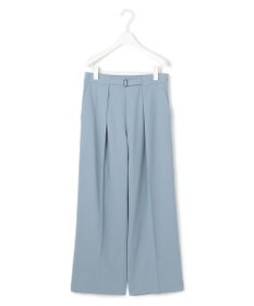 ICB 【洗える】ウール2WAYストレッチ ワイドストレートパンツ