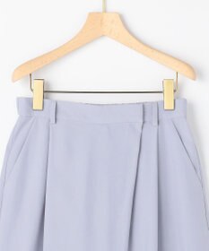 組曲 【先行予約】スムースクロス ラップ見えワイドパンツ