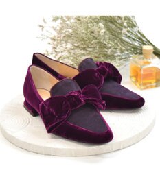 MODE ET JACOMO <MODE ET JACOMO>ベルベットリボンローファー