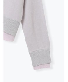 Te chichi 配色レイヤードカーディガン