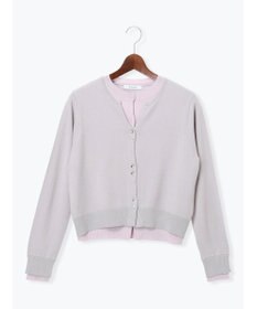 Te chichi 配色レイヤードカーディガン