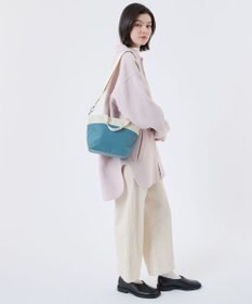 LeSportsac SMALL BUCKET TOTE/ブルーインディゴ/ベージュ
