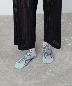 TRICOTE 花柄 シアーソックス