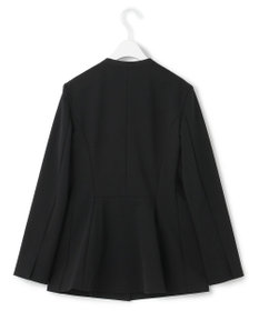 ICB 【洗える】コットンコンプレッシャー ノーカラージャケット