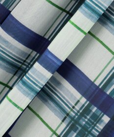 23区 L 【WEB&一部店舗限定/洗える】手書き風チェックプリント ギャザー スカート