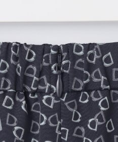 J.PRESS LADIES 【洗える】チェーンプリント マーメイド スカート