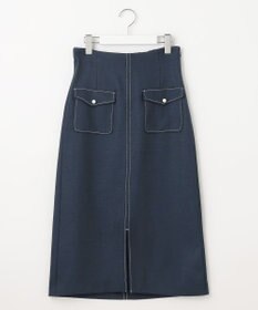 Feroux 【新色追加・洗える】パールポイントフラップ スカート