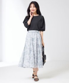 ANY SIS S 【美人百花7月号掲載】ファジーカラーフラワー スカート