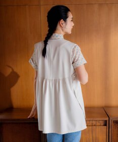 組曲 【洗える】パールポイントショートレングス ジレ