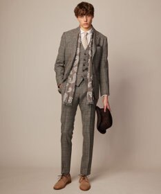 JOSEPH ABBOUD 【ナチュラルな風合い】ラフィアメランジハット