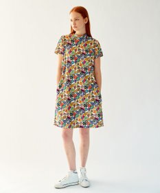 23区GOLF WEB限定【WOMEN】ステッカープリント モックネックワンピース