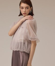 GRACE CONTINENTAL チュールシアーブルゾン