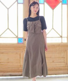 Feroux 【洗える】リボン キャミドレス