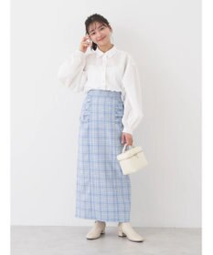 earth music&ecology 袖タックブラウス