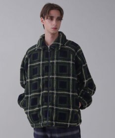 WEGO 【ユニセックス着用ITEM】ボアチェックブルゾン