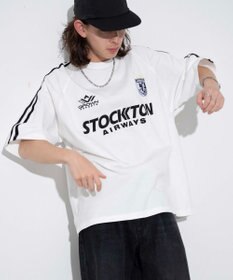 WEGO 【ユニセックス着用ITEM/手洗い可/MLサイズ】ラインゲームロゴT