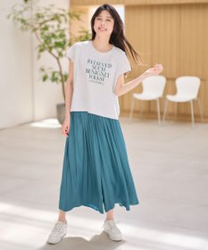 ANY フレンチスリーブロゴTシャツ