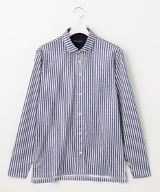 23区GOLF 【MEN】【吸水速乾/UVカット】ストライプロゴ 長袖シャツ